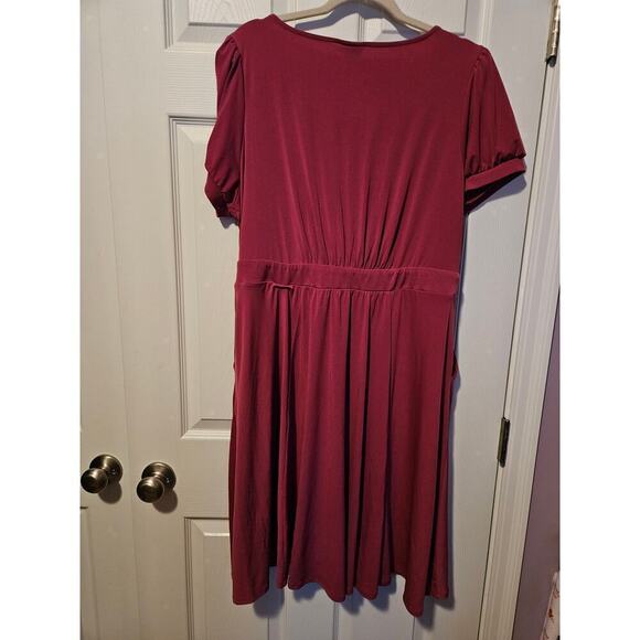Torrid Studio Knit Surplice‎ Tie Back Mini Dress Women's  Size 2X - Picture 9 of 9